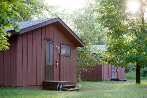 Photo of a camp bunk from the outside at Camp Thunderbird for Girls