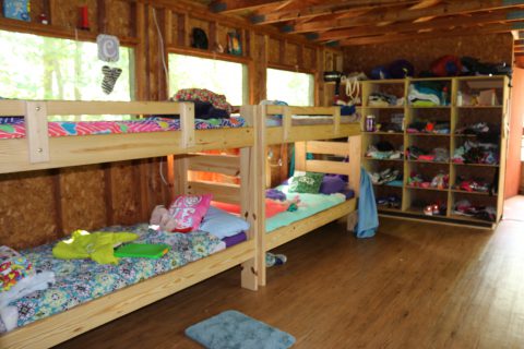 Girls bunk at Camp Thunderbird